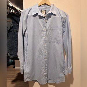 Forever 21 Sky Blue Collared Shirt/Dress with pockets
